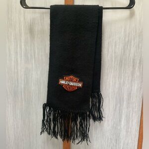 Harley Davidson black scarf, 100%acrylic